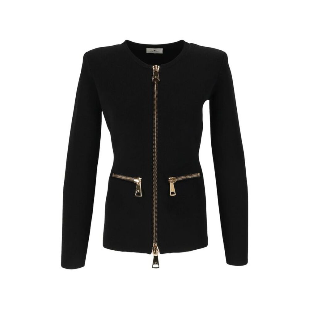 Elisabetta Franchi Black Tops - Cardigans Women